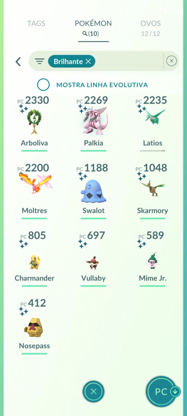 Conta Pokémon GO Lvl 40 | Mime Jr. Shiny Raro + Palkia Shiny + Trio Aves de Gala