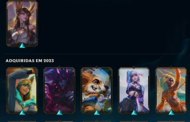 CONTA (SEM BAN) LEVEL 280, +70 SKINS E WINRATE RESETADO(3W 1L RANKED)