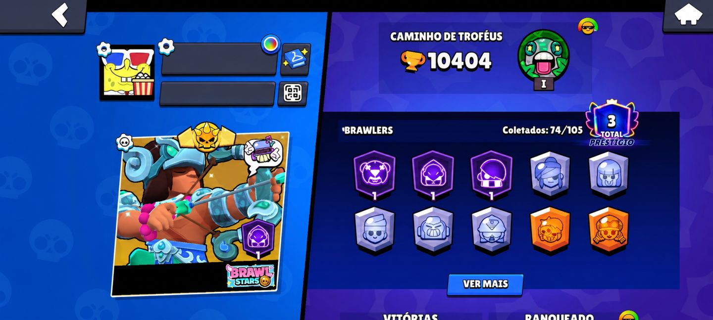 Conta Top Brawl Stars e Clash Royale, as duas estão bem tops