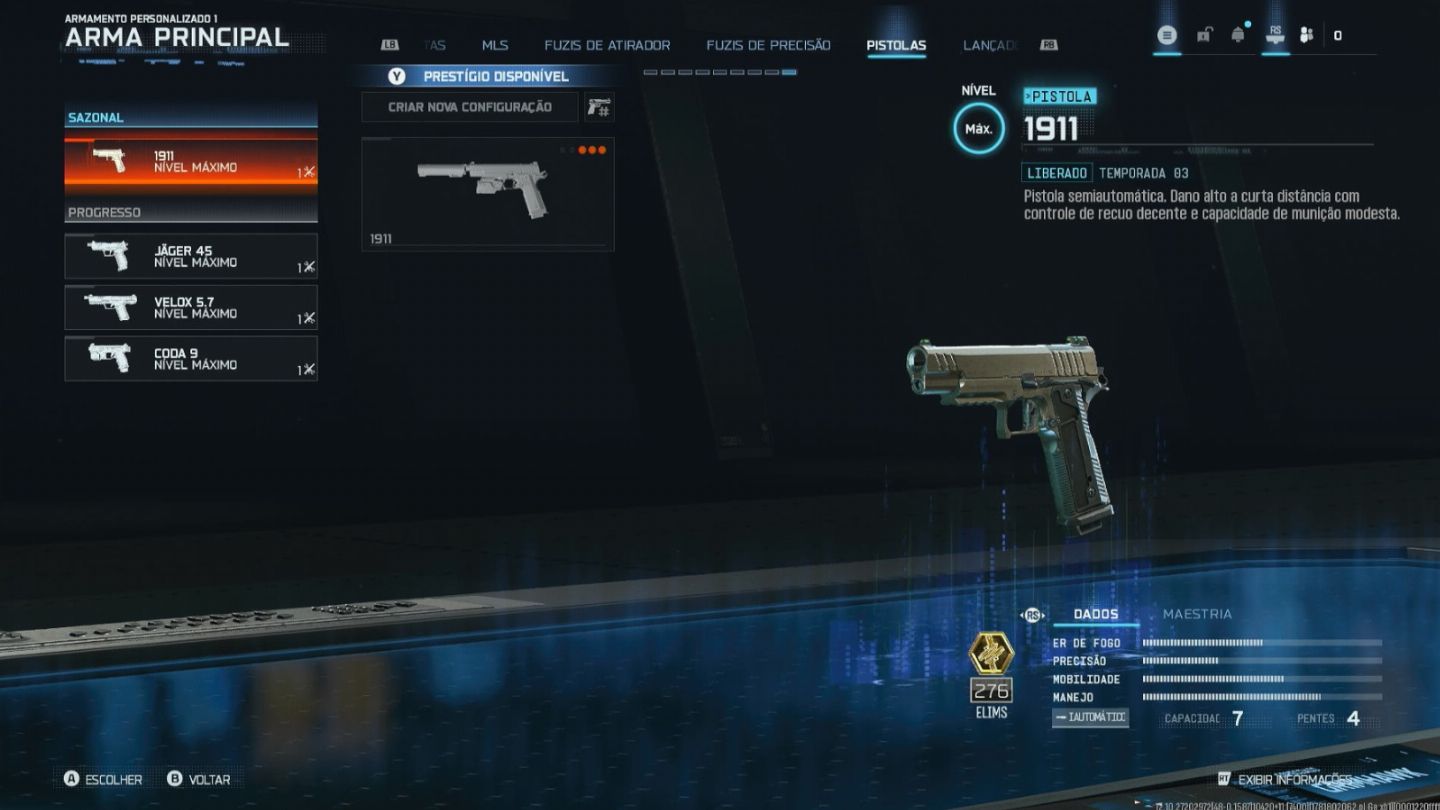 TODAS AS ARMAS UPADA + PRESTIGIO 5 - CONTAS WARZONE BO7 IMPECAVEL