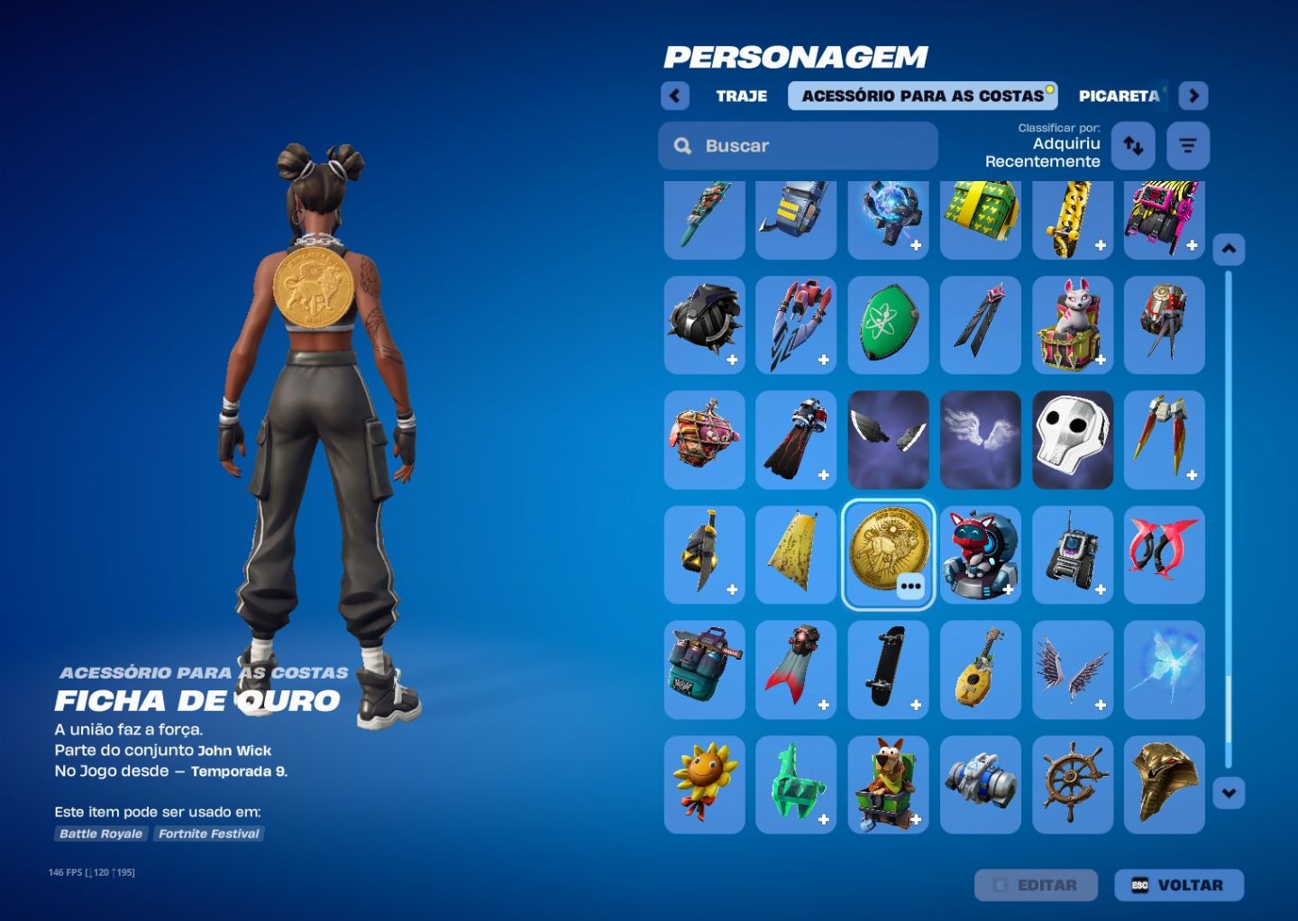 Conta de fortnite rara e de rocret league, mais jogos da épic games.