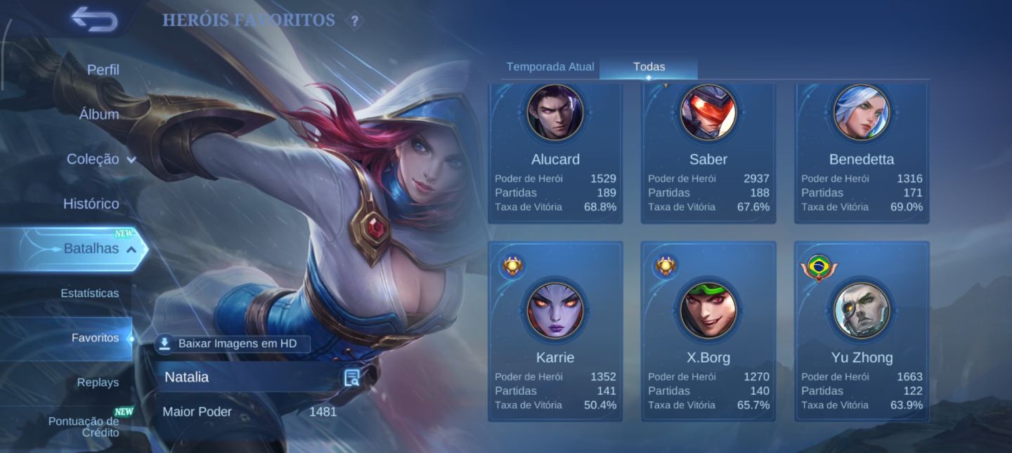 Conta Mobile Legends