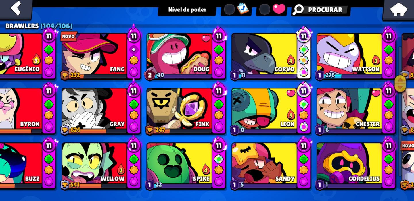 CONTA BRAWL STARS 50K DE TROFÉUS PRA SAIR LOGO