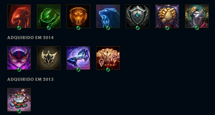 CONTA LOL 481 SKINS | LVL 556 | EX MESTRE | ÍCONES RAROS