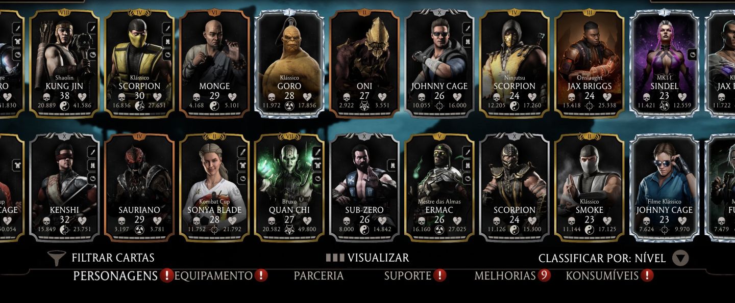 Conta Mortal Kombat Mobile para Iphone - ios