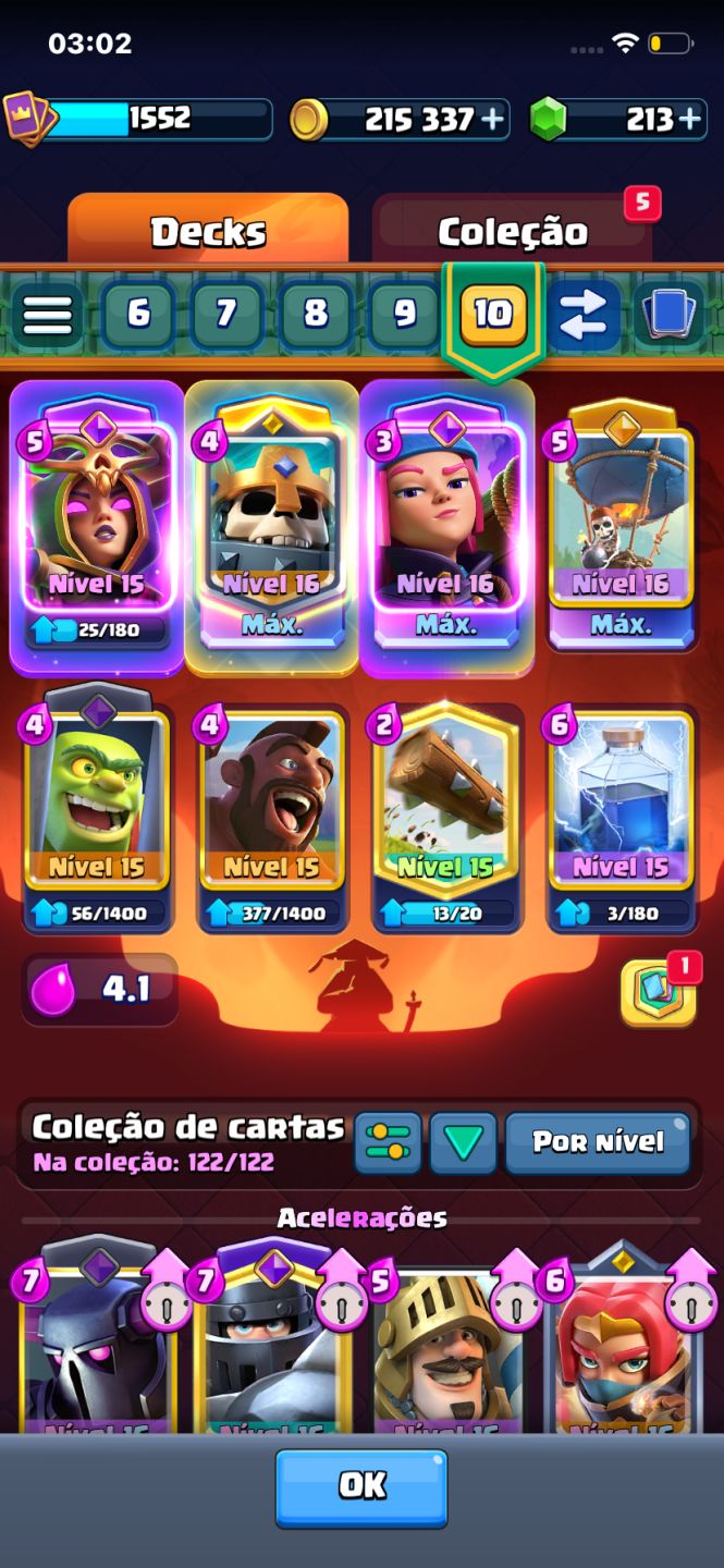 CONTA CLASH ROYALE TOP 11.600+