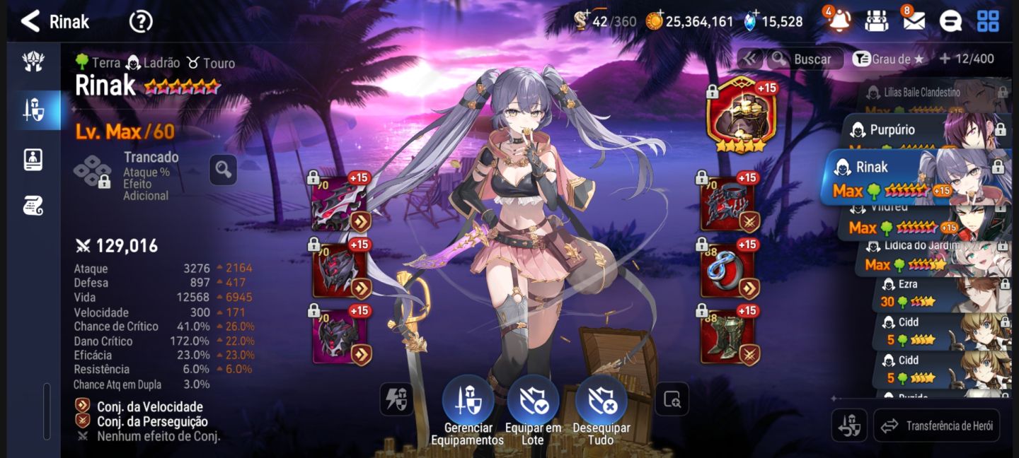 Epic Seven GLOBAL | 53 ML5 | Rhianna, Arunka e Belian SSS | Até 310 SPD