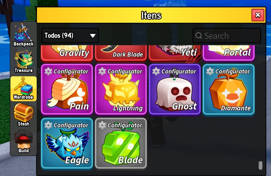 Conta Exclusiva de Blox Fruits com um dos itens mais raros do jogo