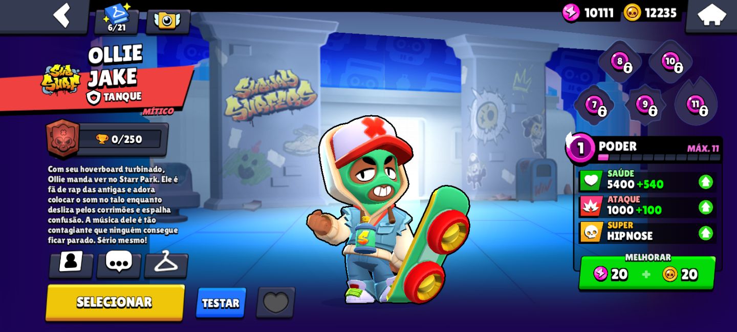 Conta de brawl stars super rara 46k + shelly estelar