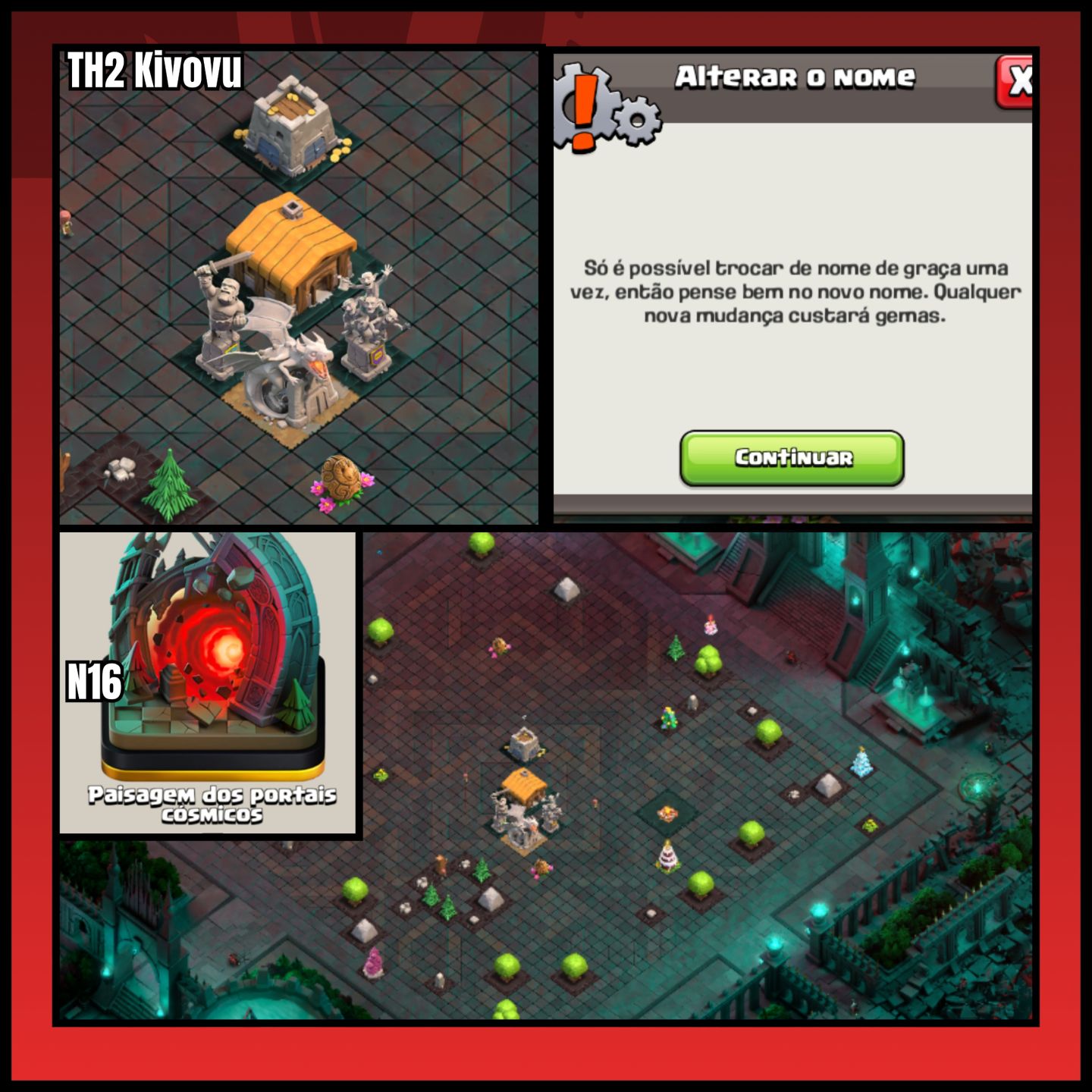 CV1 E CV2 RAROS COM CASTELO E TROCA DE NICK GRÁTIS