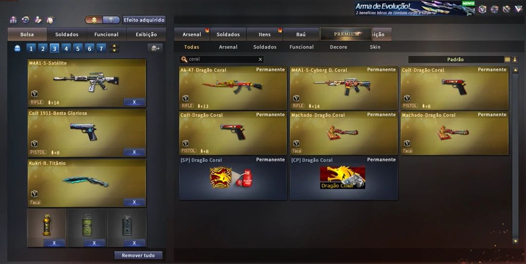 Conta Crossfire com Mais de 300 Mns e 49 Vips