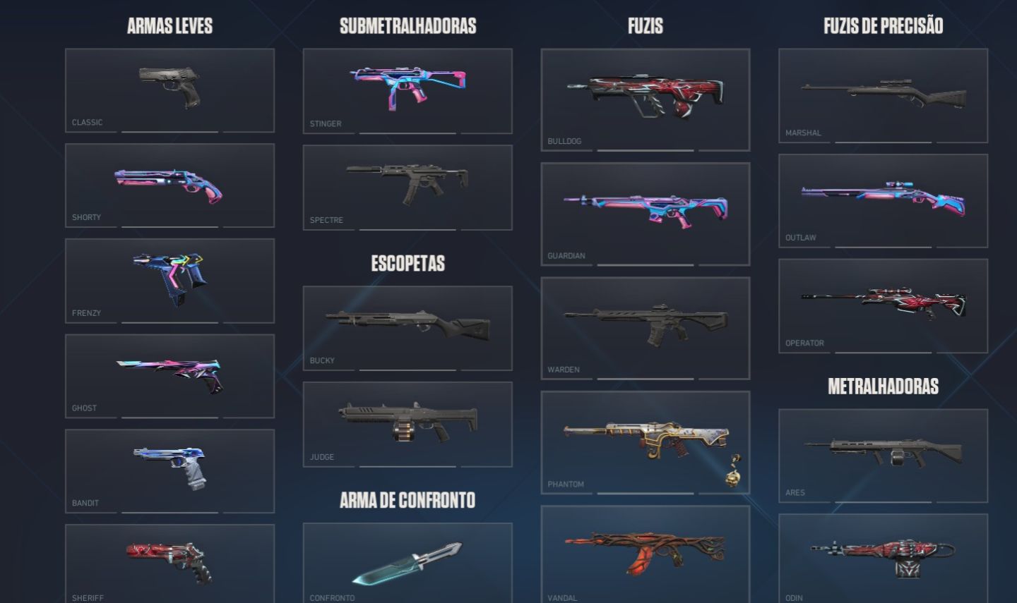 Conta Valorant Gold 3 Com Varias Skins TOPS DE TRYHARD