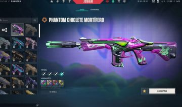 Conta Valorant com skin Phantom Chiclete Mortífero, ouro 3