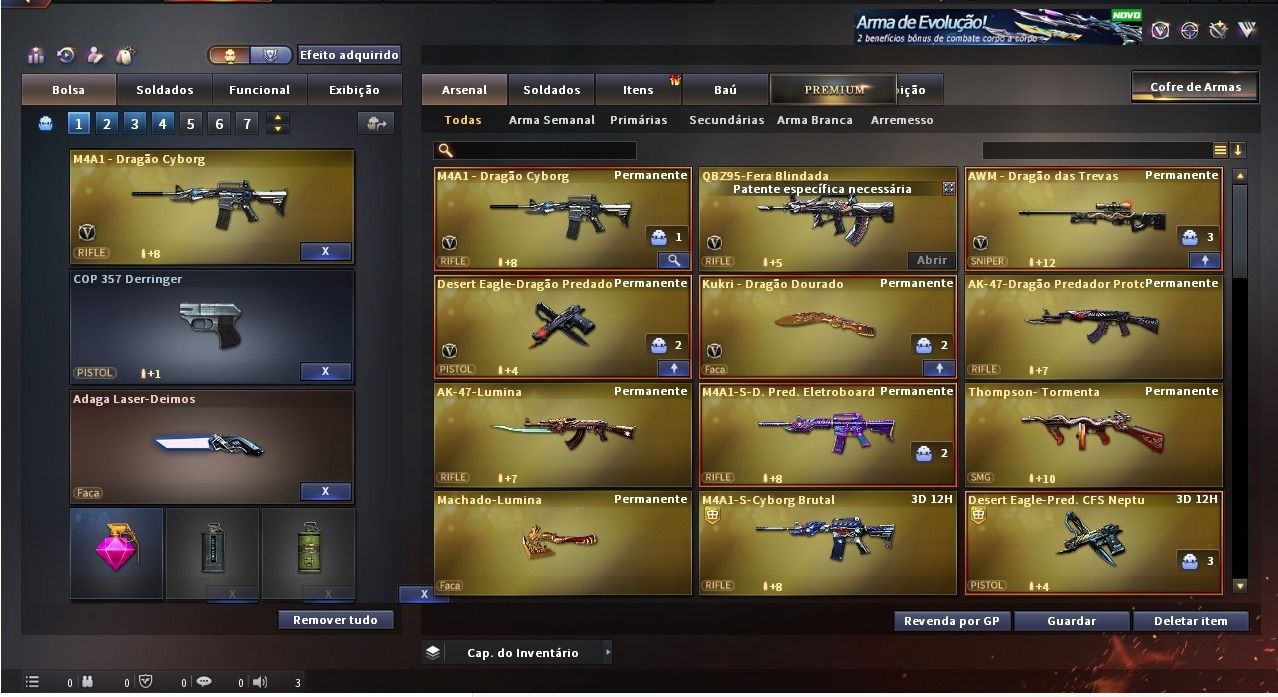 CONTA CROSS FIRE COM 5 VIPS e varias variantes de vip e varias MN