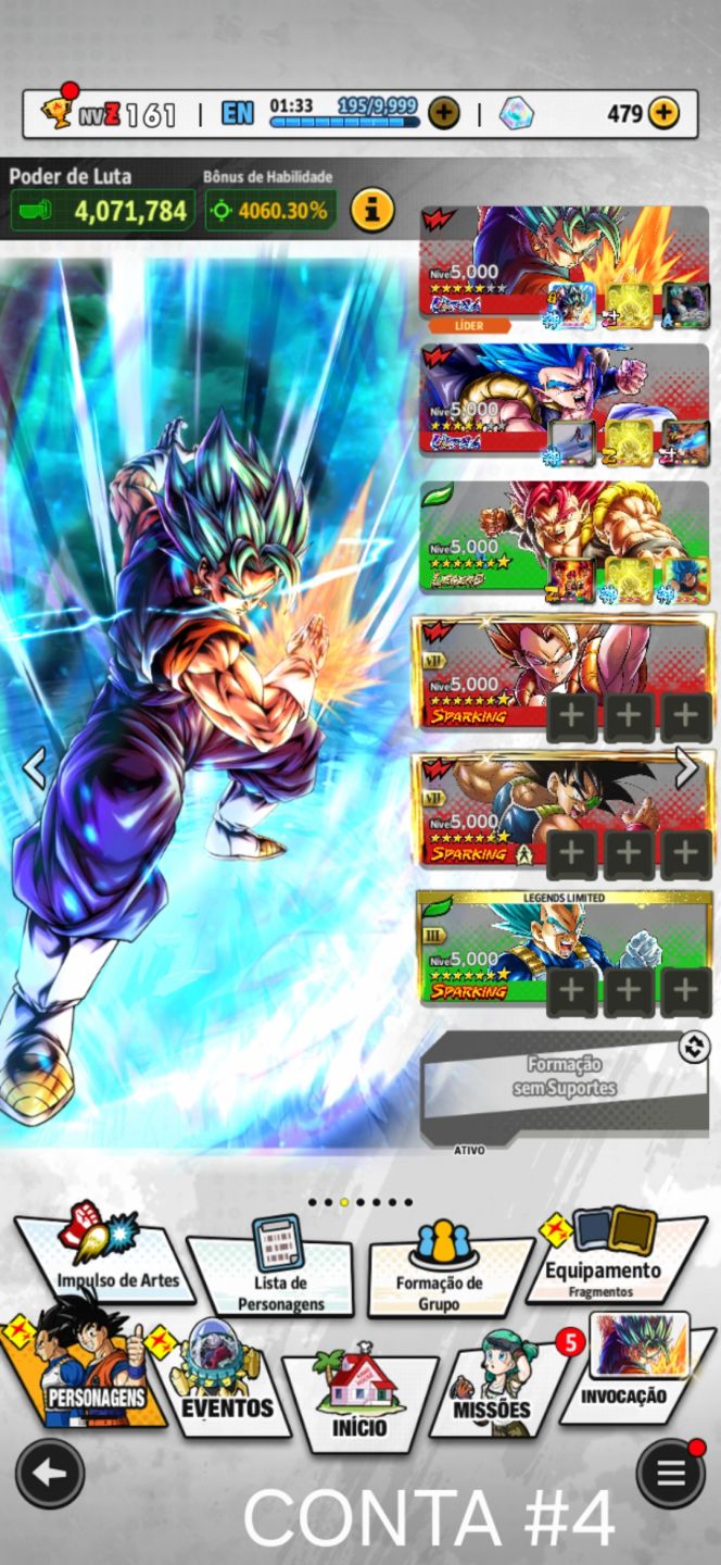 CONTAS DE DRAGON BALL LEGENDS!!!