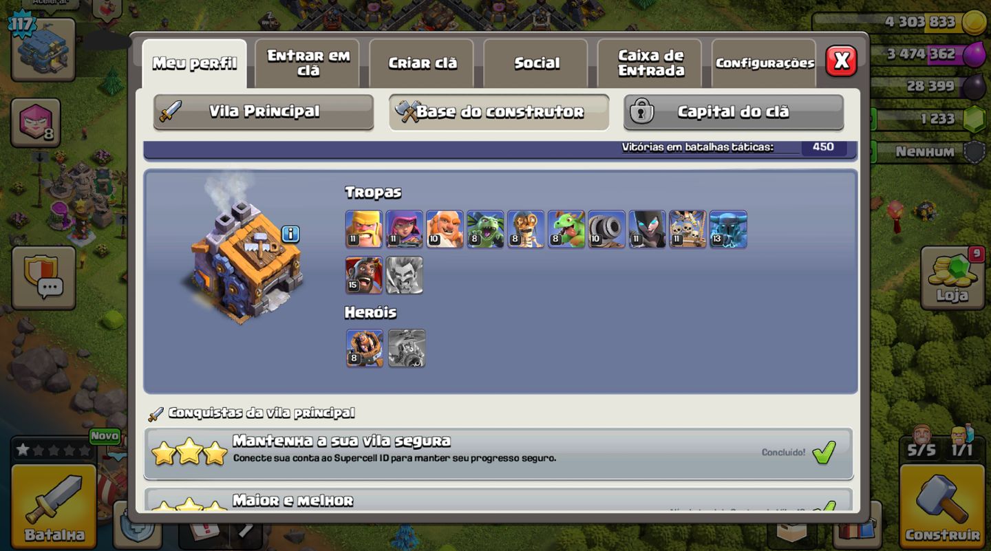 Conta Clash of clans abandonada