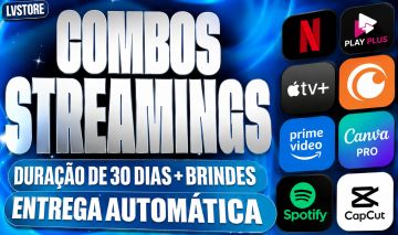 NETFLIX+PRIMEVIDEO+PLAY PLUS+SPOTIFY+APPLE TV+CRUNCHYROLL+LOOKE+NBA+CAPCUT PRO