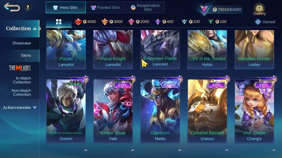 351 SKINS - FULL EMBLEMAS - FULL HEROIS