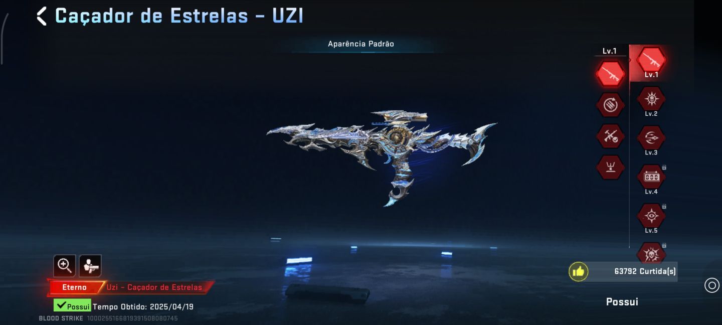 Conta de Blood strike com 8 eternos e 2 evoluídas
