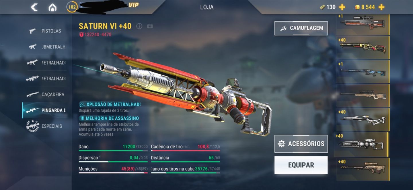 CONTA MODERN STRIKE COM MAIS DE R$16.000,00 INVESTIDOS