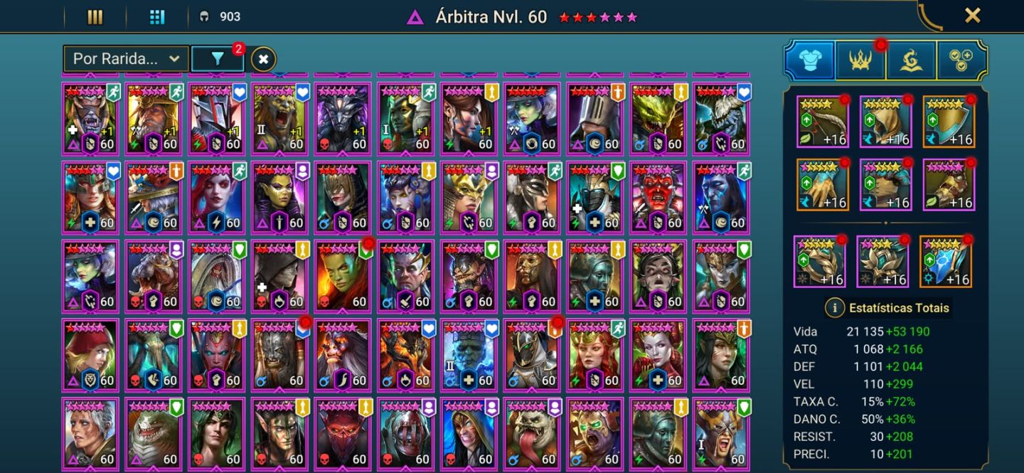 Conta Raid Shadow Legends Nv.100 endgame