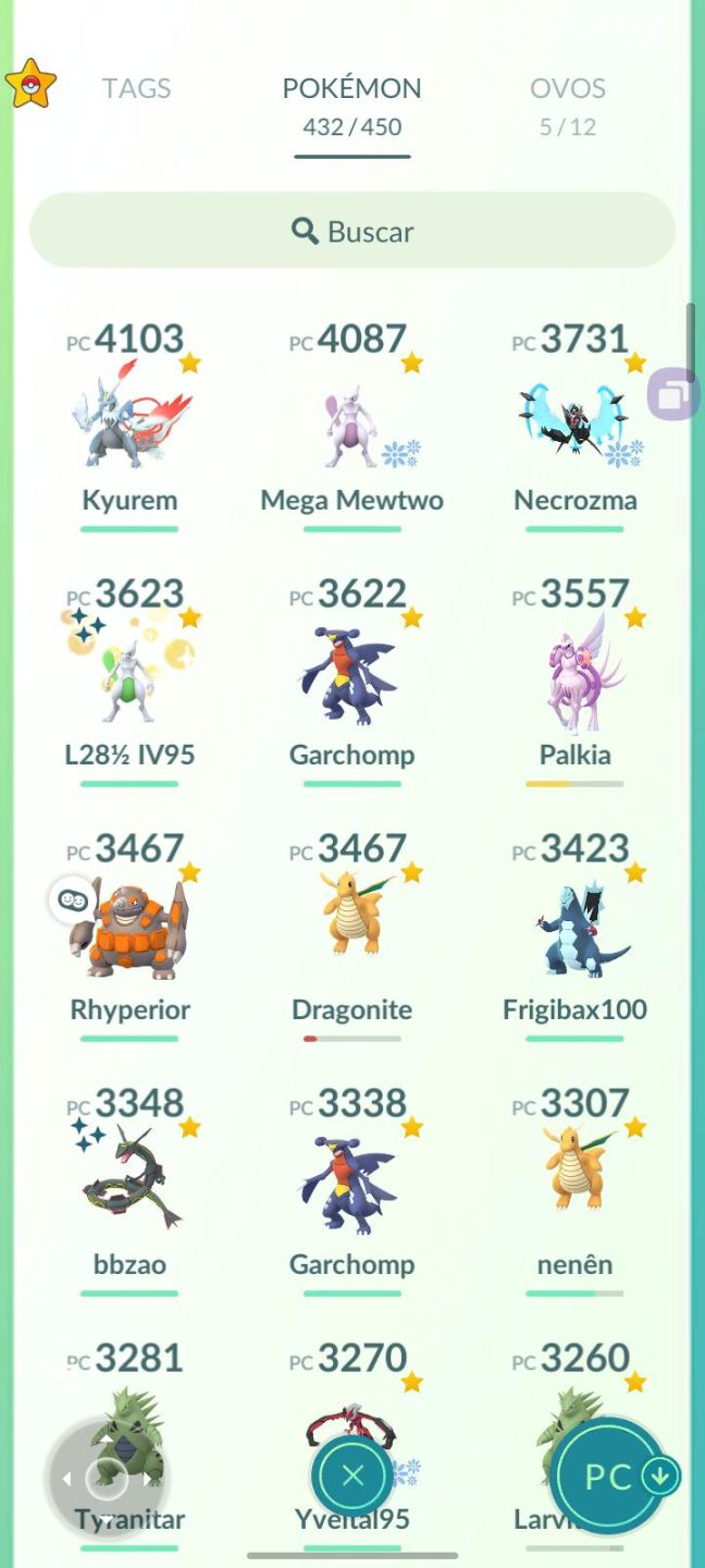 Conta de Pokemon Go lv55 com mais de 125 shines e diversos lendarios