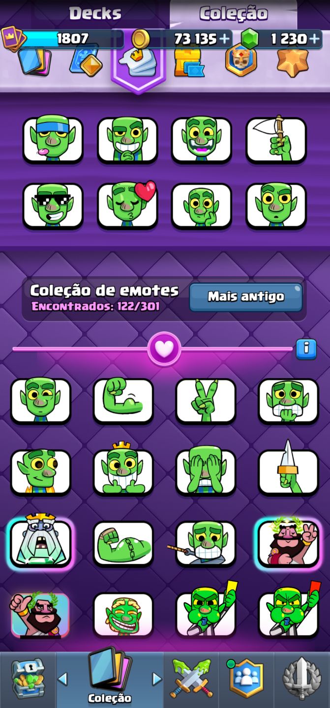 CONTA CLASH ROYALE 10 ANOS + EMOTE RARO FANTASMA REAL|14.000 TROFÉUS|REI 16 MAX