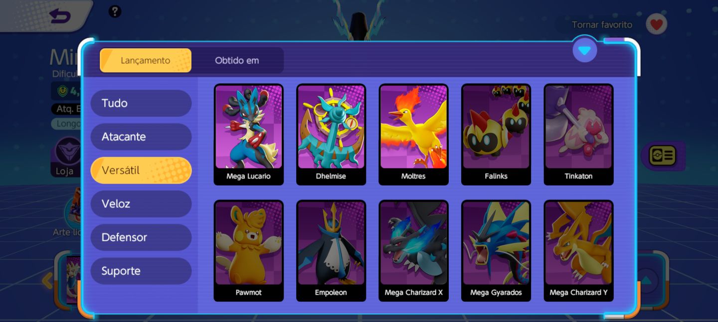 CONTA POKEMON UNITE LVL 61 RARA 2021