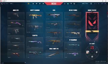 CONTA VALORANT | 3 SKINS DE VANDAL, 3 FACAS, 3 SHERIFFS... E OUTRAS