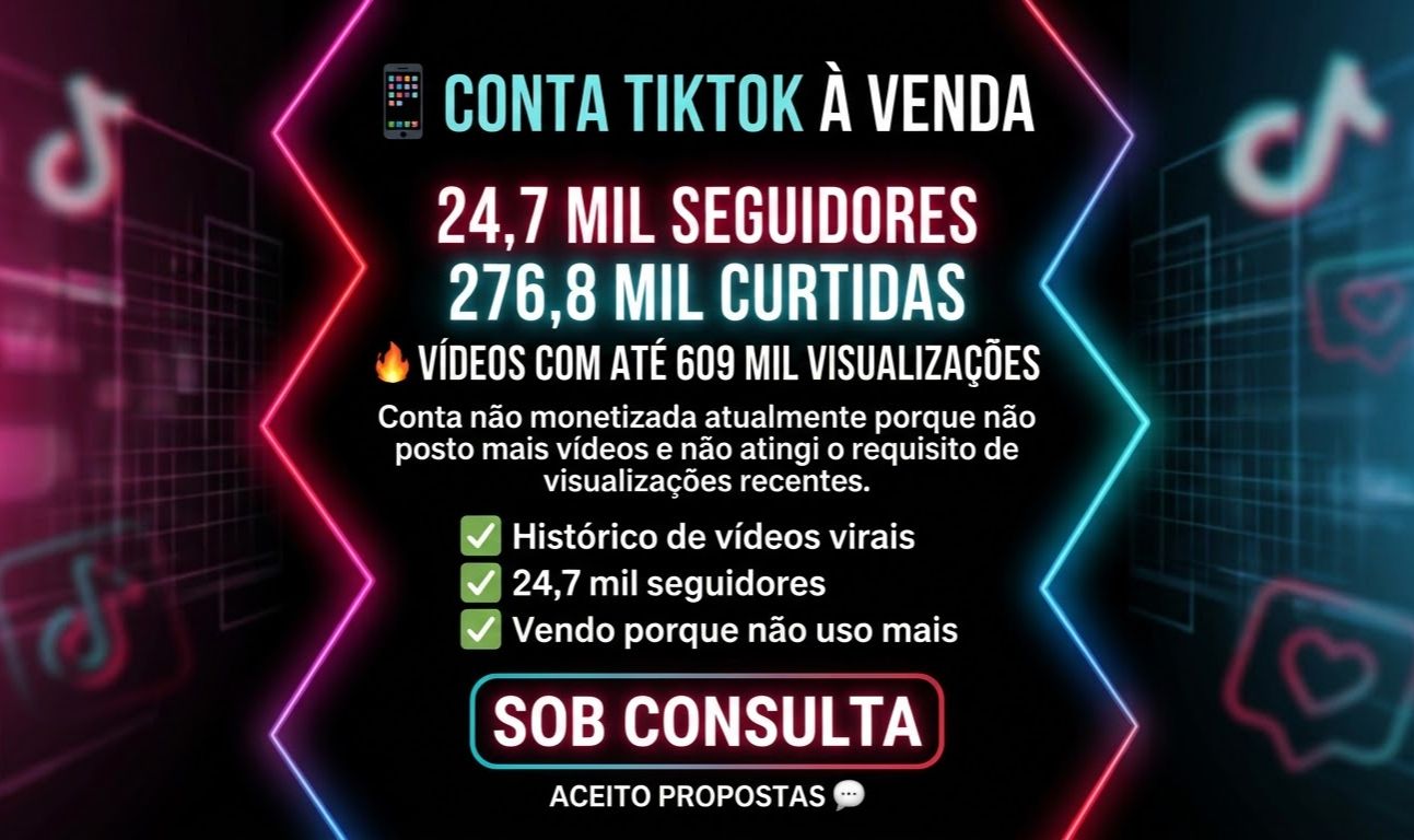 CONTA TIKTOK 24K SEGUIDORES