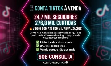 CONTA TIKTOK 24K SEGUIDORES