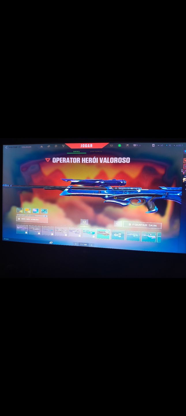 CONTA DE VALORANT 3K GASTO COM 10 SKINS DE FACA, 4 VANDAL, 3 PHANTOM, 2 SHERIF E