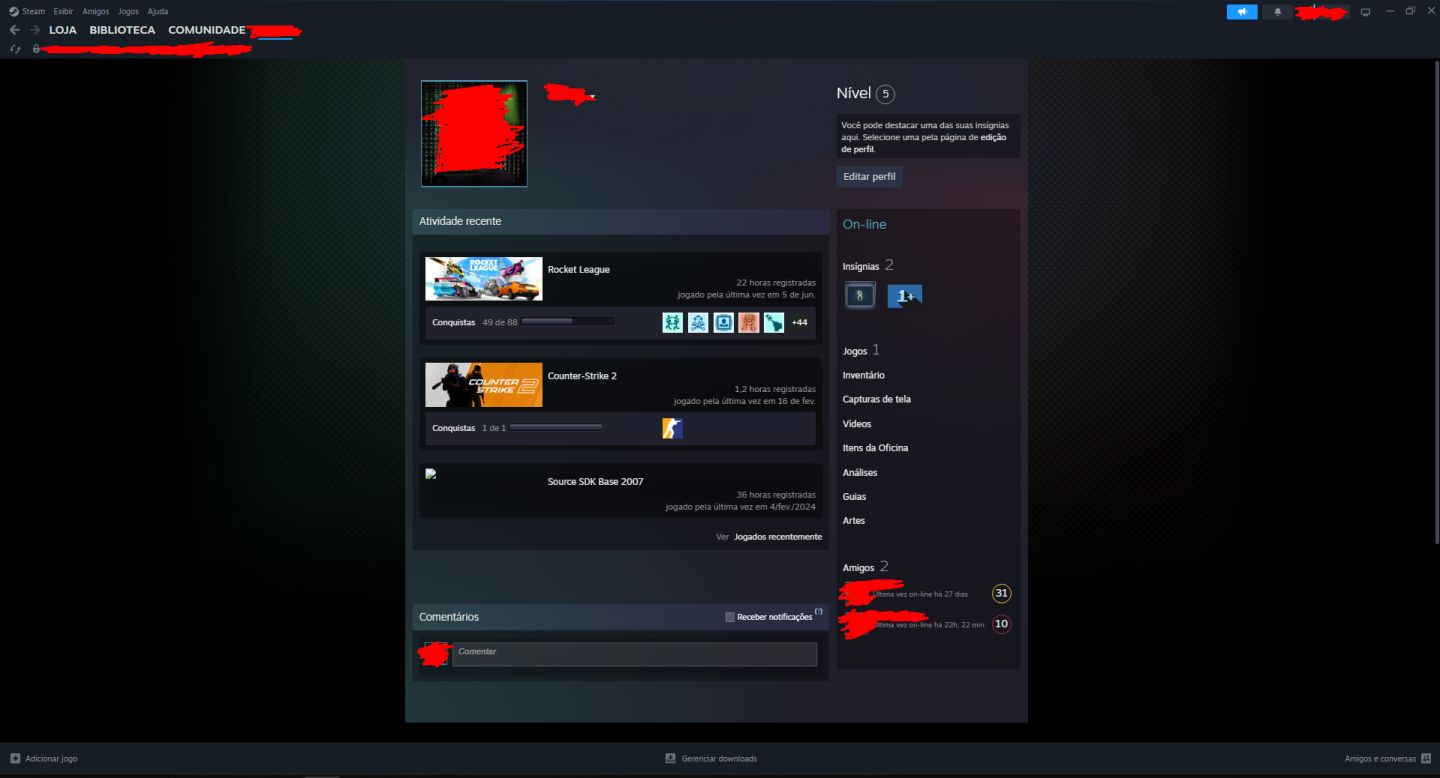 Conta Rocket League Steam - (RARIDADE)