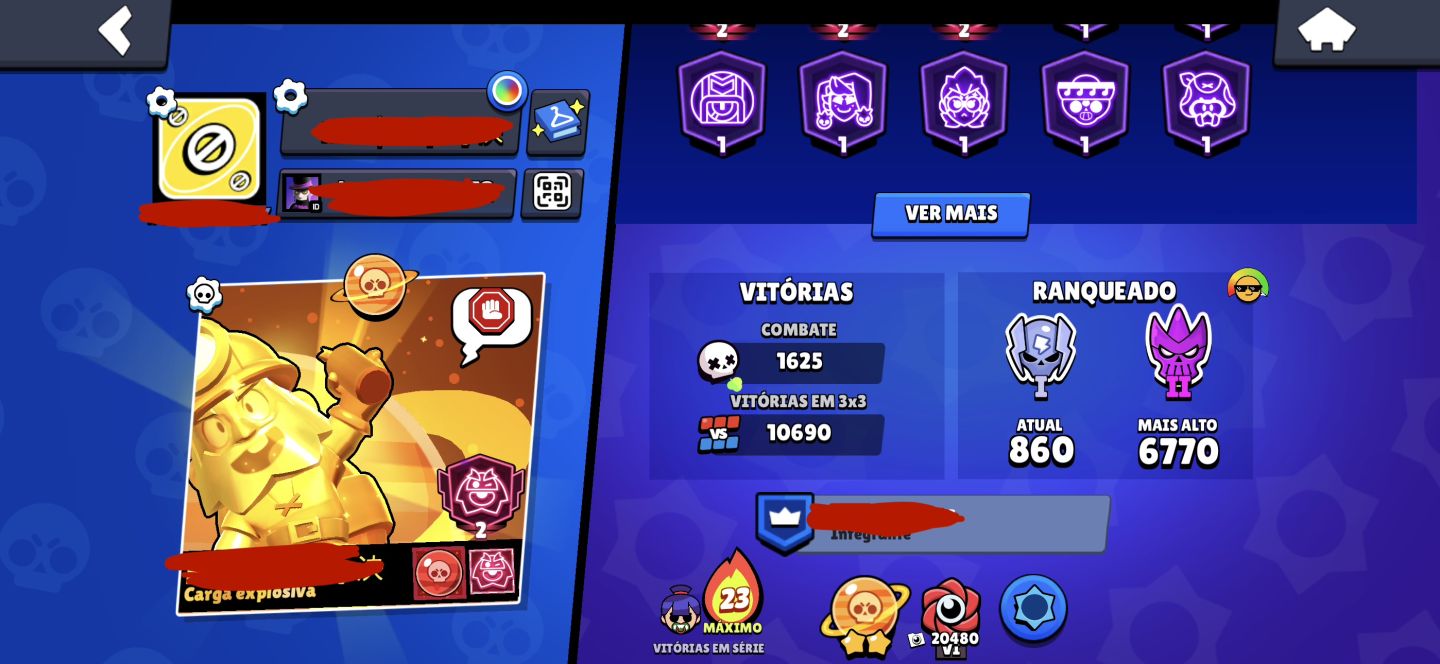 BRAWL STARS 52K TROFÉUS | 107 BRAWLERS | 43 MAX | 849 GEMAS + SKINS EXCLUSIVA
