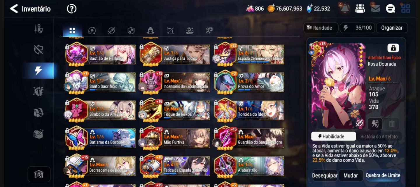 Epic Seven - Ylanav ML e +15 MLS 5 ESTRELAS