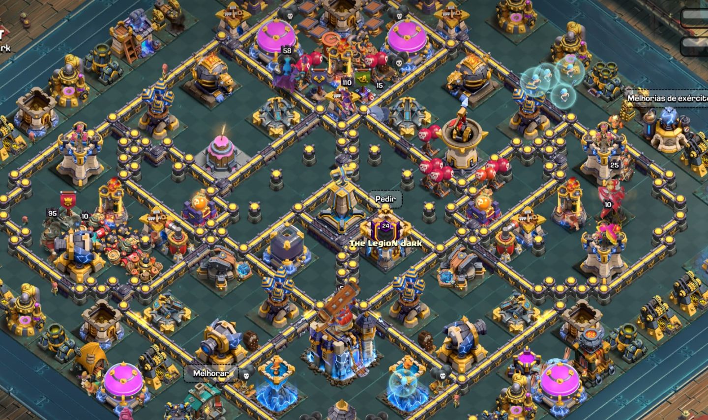 Conta Clash of Clans CV18 semi full + 27 Skins