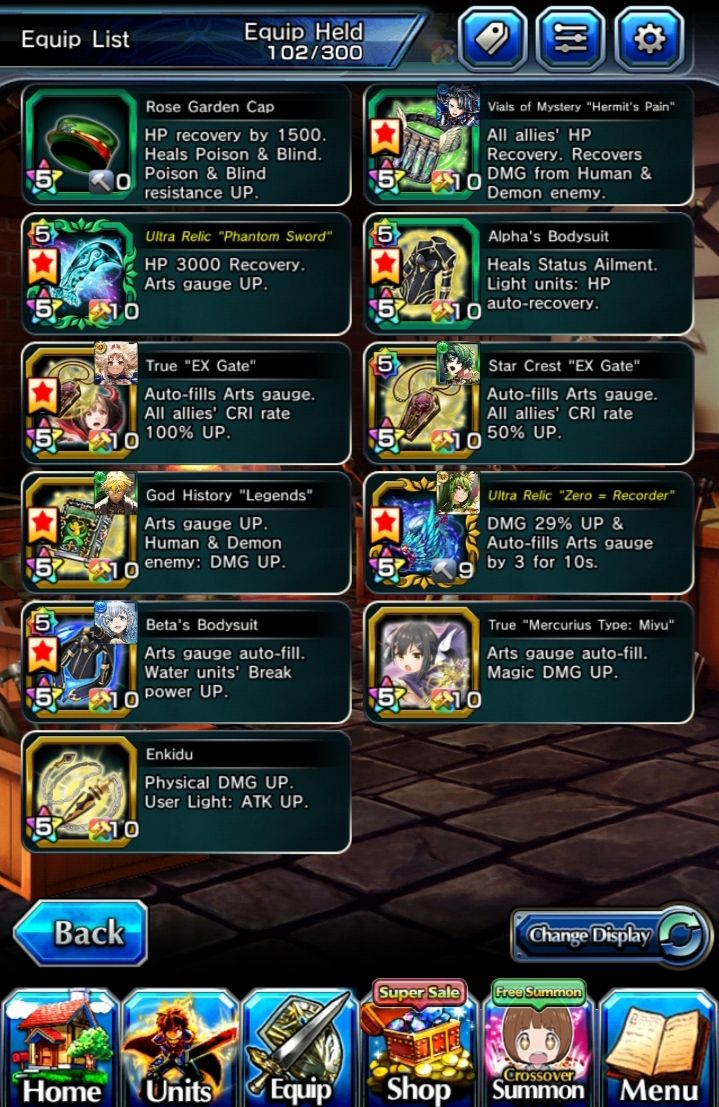 CONTA GRAND SUMMONERS RANK 118 - PERSONAGENS META & COLLABS + 2 acend dessa colb