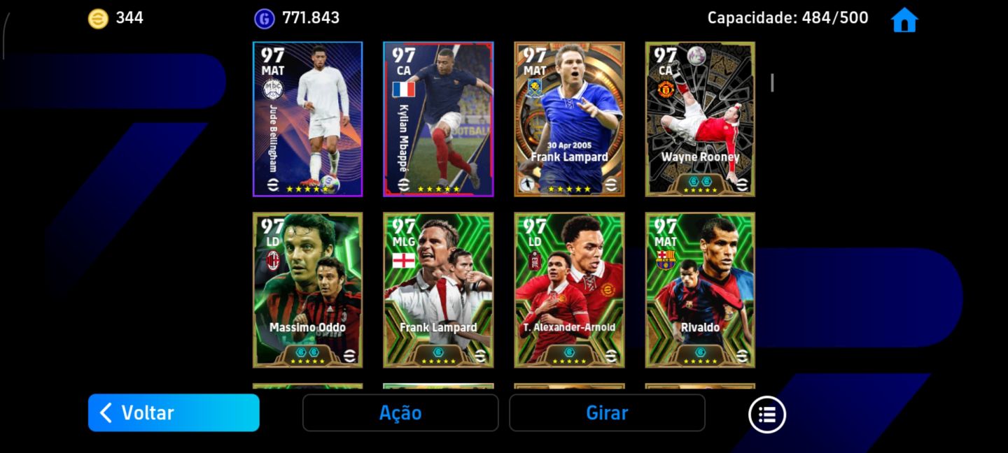 CONTA EFOOTBALL MOBILE COM 3266 DE FORÇA!