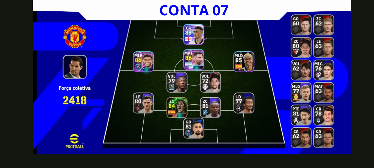 Contas Efootball Iniciais com Épicos/big Times Garantidos! Vol. 08