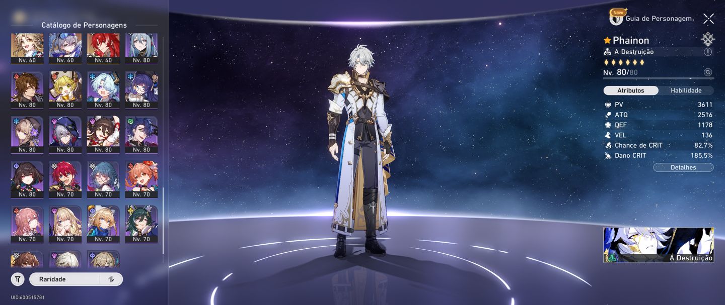 HONKAI STAR RAIL CONTA COM 45 PERSONAGENS 5 ESTRELAS ACEITO NEGOCIAR O PREÇO