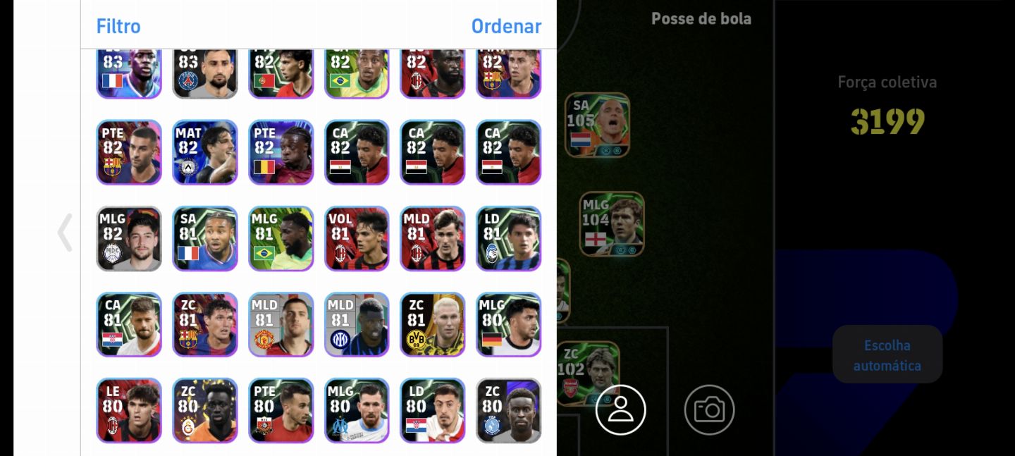 Conta de efootball com COM CR7 NUER 107 2 BLITZZ