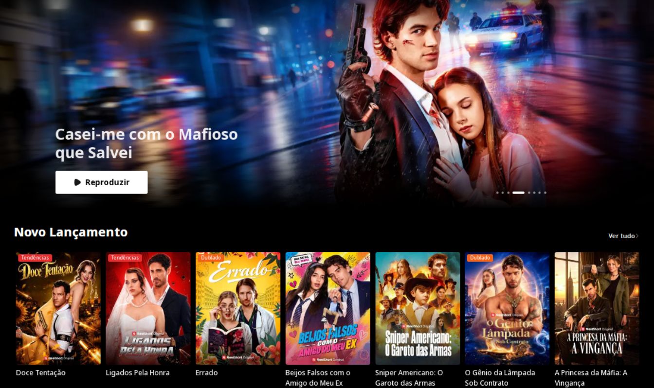 ReelShort Compartilhada |Doramas, Drama, Mini-Série| +Entrega Rápida | Streaming
