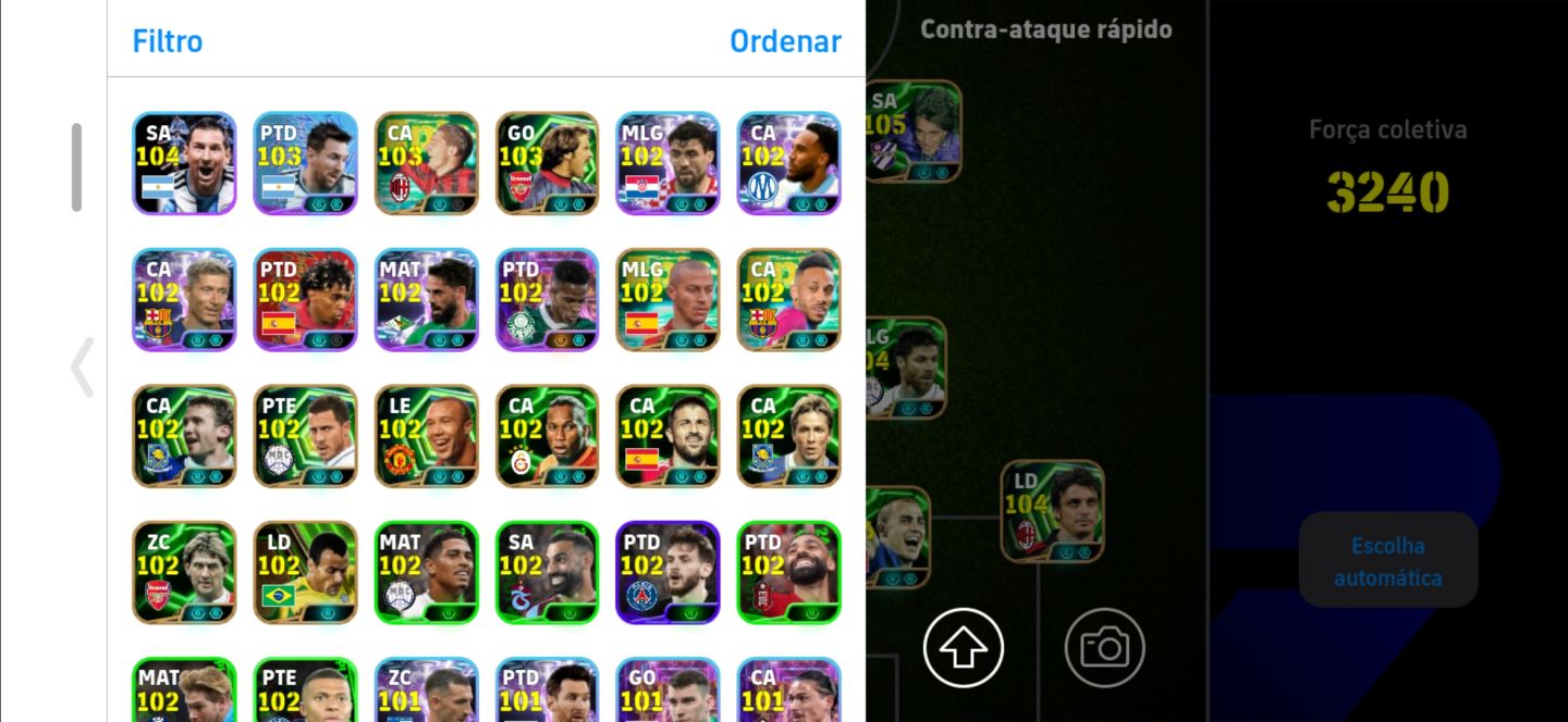 [Messi 105 do Pack] Conta Cheia De Épicos!! 3240 De Força Máxima!!