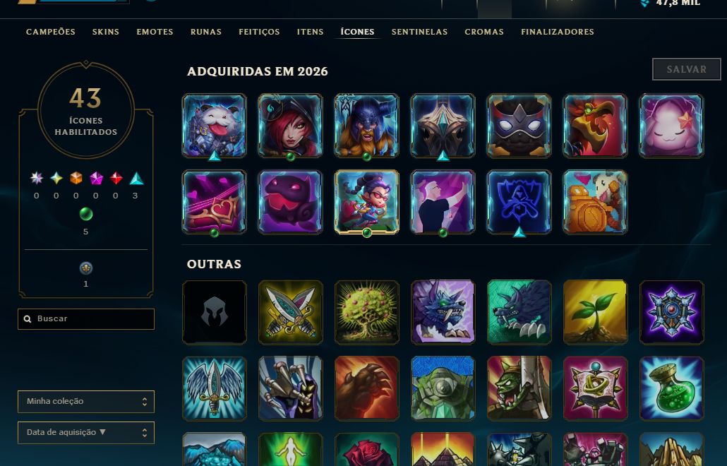 [Entrega Automática] Lol Ferro, 47K Ea, Level 30, Upada na Mão, 100% Segura!