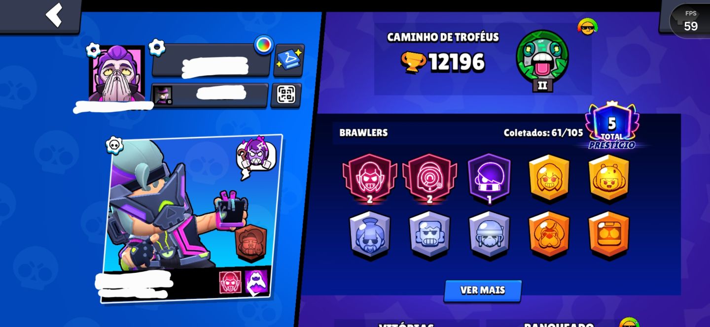 Conta de brawlstars iniciante COM O NOVO BRAWLER LENDÁRIO