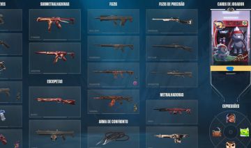 Conta com skin de faca, vandal e panthom