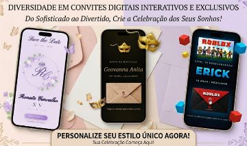 Convite Digital Animado | 15 Anos Aniversário Casamento | Entrega Rápida