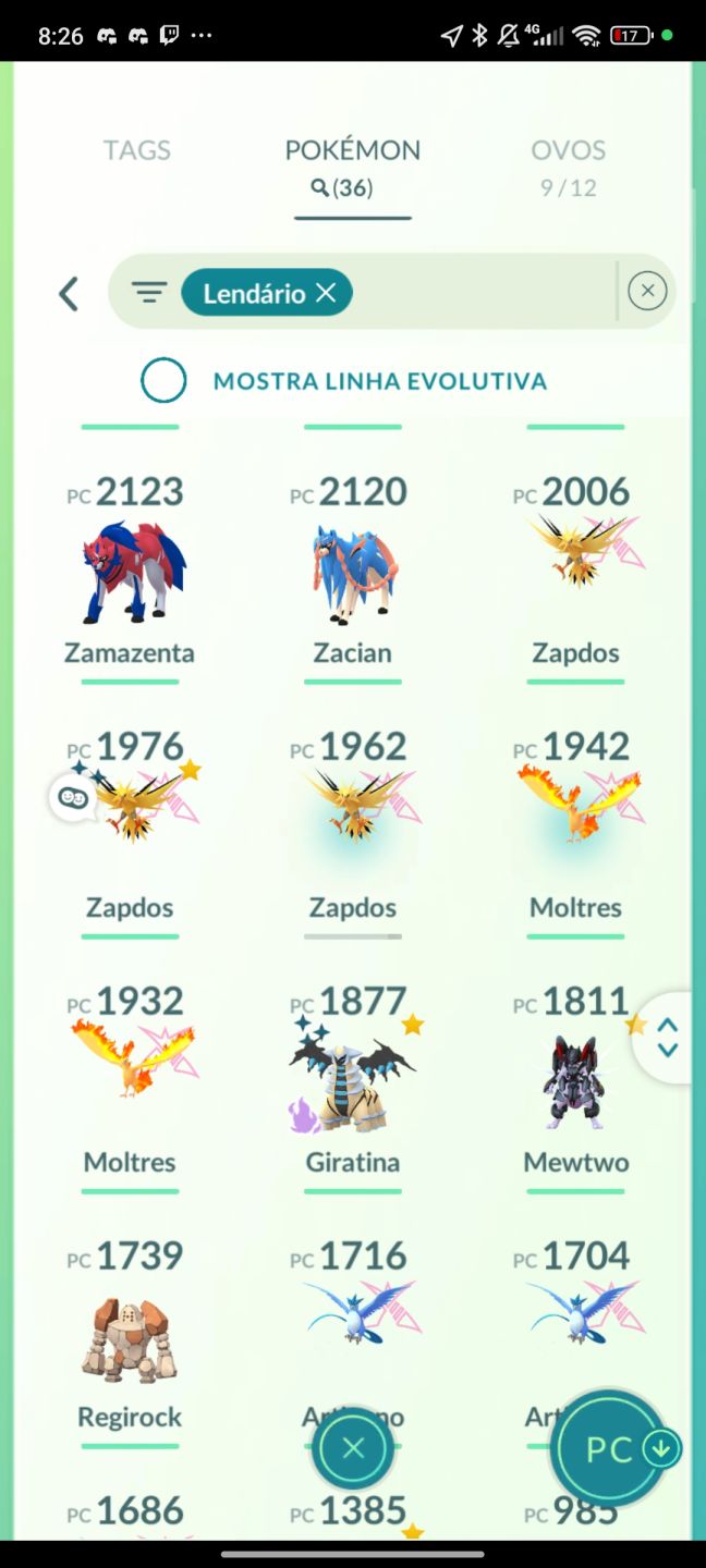 CONTA POKÉMON GO NÍVEL 47 MEWTWO 100%