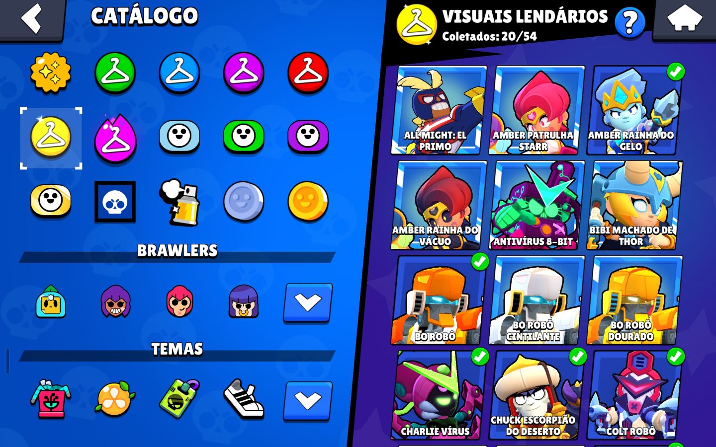 Conta full brawl stars, 6 mestres, +100k troféu, 5 skin ouro, shelly estelar