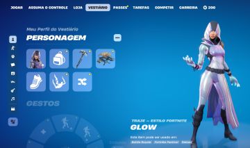 Conta Fortnite og com glow e salve o mundo.